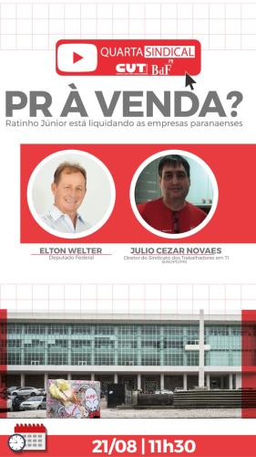 Paraná à Venda? Ratinho Junior está liquidando as Empresas Paranaenses Paraná à Venda? Ratinho Junior está liquidando as Empresas Paranaenses